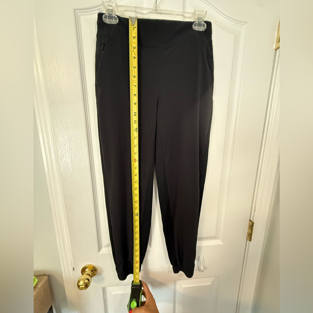 Athleta Black women's Joggers with Ribbed Side Panels Size 2P - Picture 10 of 13
